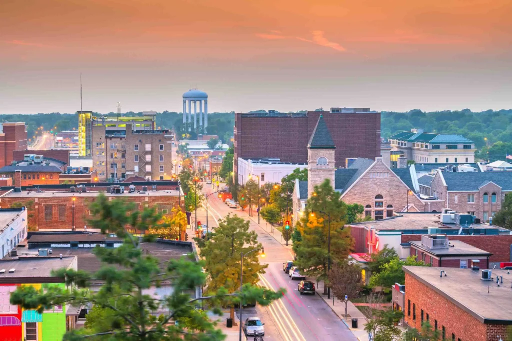 Columbia MO Downtown Skyline