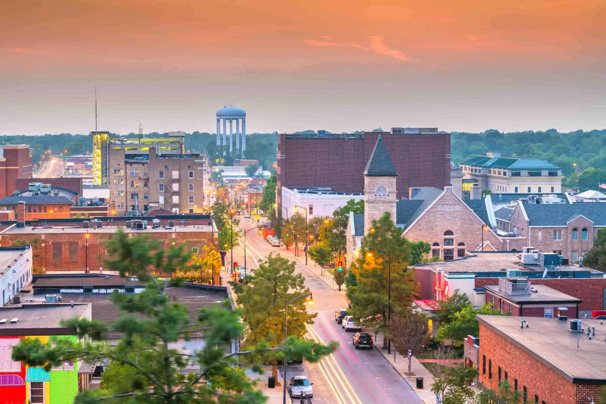 Columbia MO Downtown Skyline